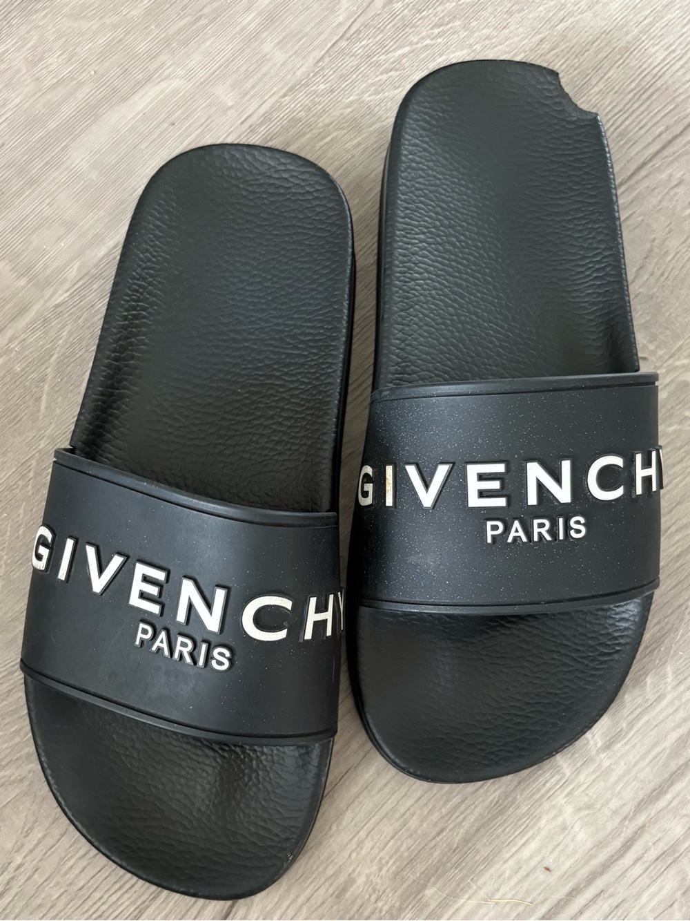 Givenchy Black Logo Slide Sandals Size 39